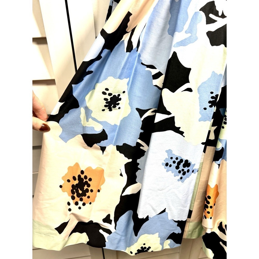 Calvin Klein Floral Colorful Sleeveless Pleated A-Line Flare Dress Size 6 NWT - Picture 7 of 8